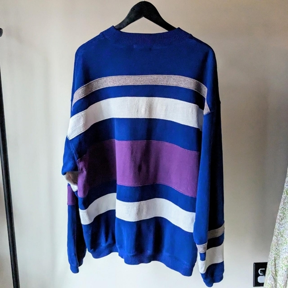 Vintage 90s Eddie Bauer Striped Sweater - Picture 4 of 7